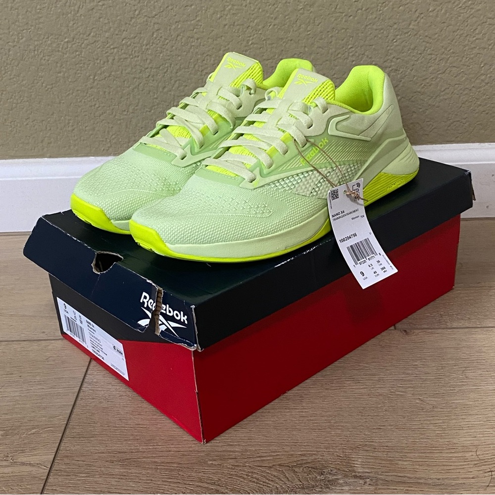 Reebok Nano X4 (14) Astro Lime New With Tags and Box